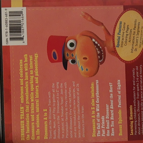 PBS Kids Dinosaur Train DVD and Book Bundle - Picture 9 of 17